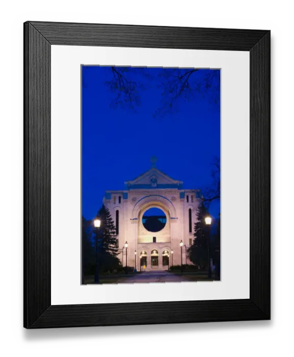 Framed Print : CANADA-Manitoba-Winnipeg: St. Boniface (French Quarter)- View of St. Boniface Basilica Framed Print : CANADA-Manitoba-Winnipeg: St. Boniface (French Quarter)- View of St. Boniface Basilica