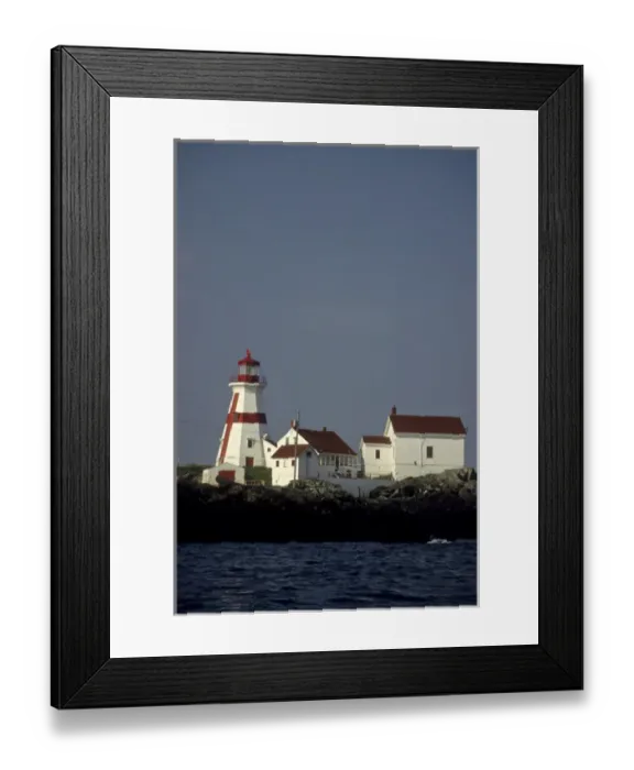 Framed Print : Canada: New Brunswick, Campobello Island, head Harbor, East Quoddy Light, July Framed Print : Canada: New Brunswick, Campobello Island, head Harbor, East Quoddy Light, July
