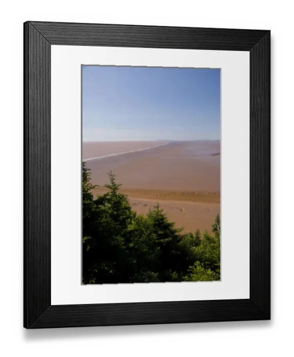 Framed Print : Canada, New Brunswick, Hopewell Cape, Bay of Fundy. Daniel Flats, view of mud flats Framed Print : Canada, New Brunswick, Hopewell Cape, Bay of Fundy. Daniel Flats, view of mud flats