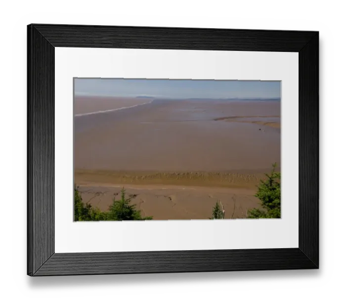 Framed Print : Canada, New Brunswick, Hopewell Cape, Bay of Fundy. Daniel Flats, view of mud flats Framed Print : Canada, New Brunswick, Hopewell Cape, Bay of Fundy. Daniel Flats, view of mud flats