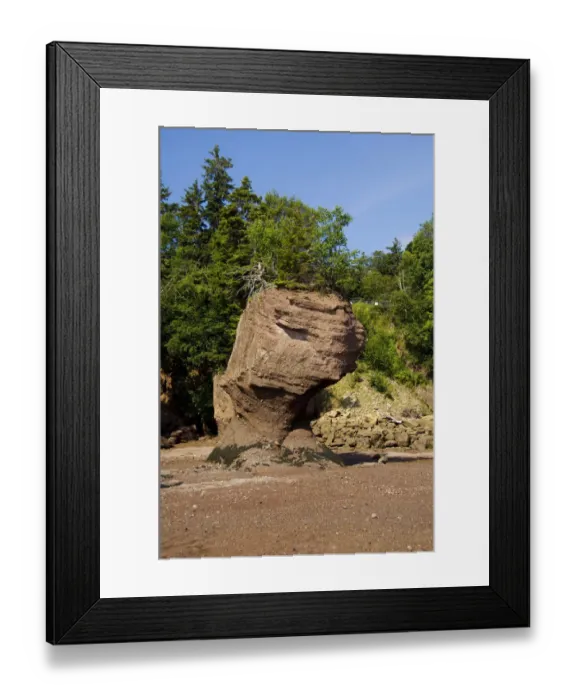 Framed Print : Canada, New Brunswick, Hopewell Cape, Bay of Fundy. Hopewell Rocks at low tide (aka Framed Print : Canada, New Brunswick, Hopewell Cape, Bay of Fundy. Hopewell Rocks at low tide (aka