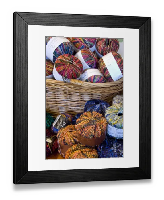 Framed Print : Canada, New Brunswick, Lakeburn. London-Wul Economusee. Typical wool producer using Framed Print : Canada, New Brunswick, Lakeburn. London-Wul Economusee. Typical wool producer using