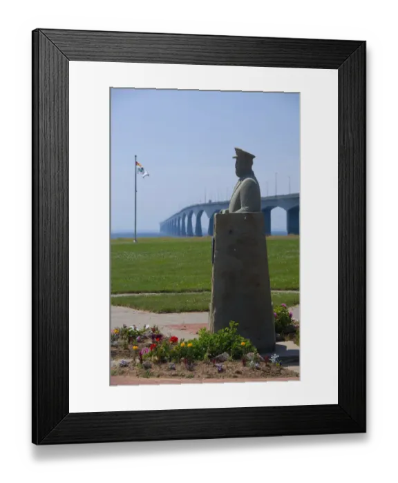 Framed Print : Canada, Prince Edward Island. Confederation Bridge over Northumberland Strait Framed Print : Canada, Prince Edward Island. Confederation Bridge over Northumberland Strait