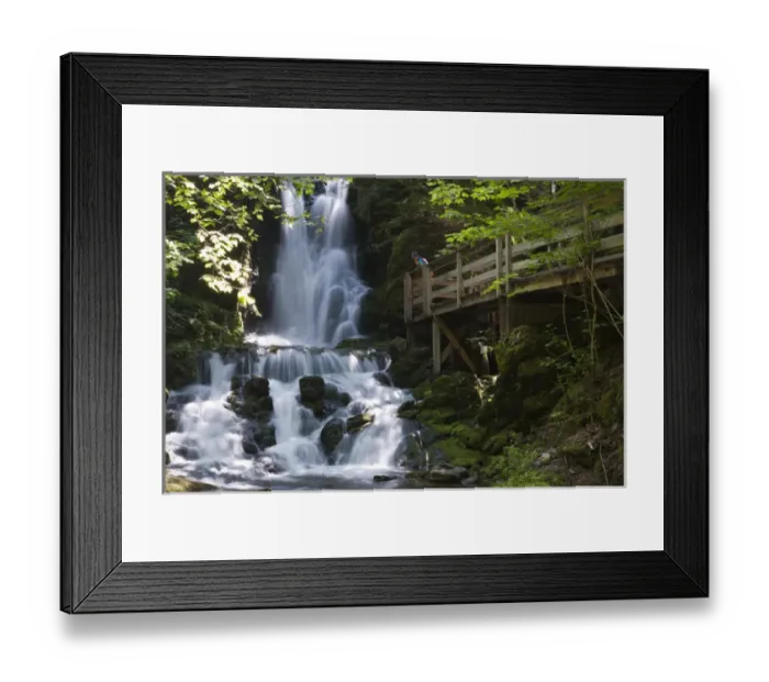 Framed Print : New Brunswick, Canada. Dickson Falls in Fundy National Park