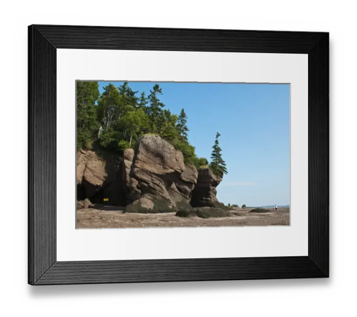 Framed Print : New Brunswick, Canada. Hopewell Rocks and The Ocean Tidal Exploration Site Framed Print : New Brunswick, Canada. Hopewell Rocks and The Ocean Tidal Exploration Site