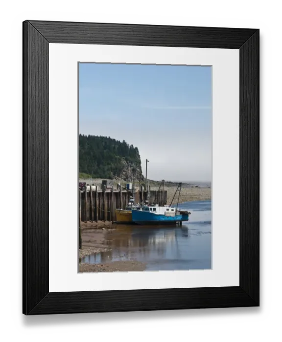 Framed Print : New Brunswick, Canada. The harbour in Alma Framed Print : New Brunswick, Canada. The harbour in Alma