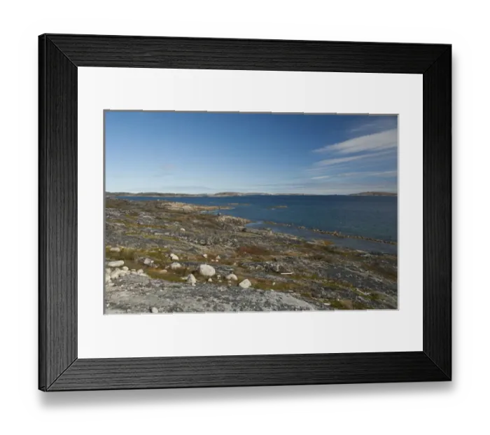 Framed Print : Canada, Newfoundland & Labrador, Northern Labrador coast, Hopedale (aka Agvituk)
