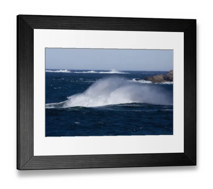 Framed Print : Canada, Newfoundland and Labrador. Rough force 8 winds & seas off the Labrador coast Framed Print : Canada, Newfoundland and Labrador. Rough force 8 winds & seas off the Labrador coast