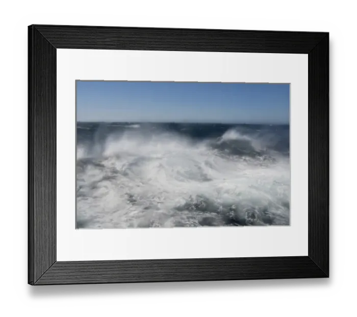 Framed Print : Canada, Newfoundland and Labrador. Rough force 8 winds & seas off the Labrador coast