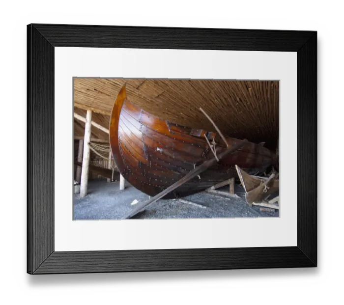 Framed Print : Canada, Newfoundland and Labrador, L Anse Aux Meadows. Norstead Viking Village
