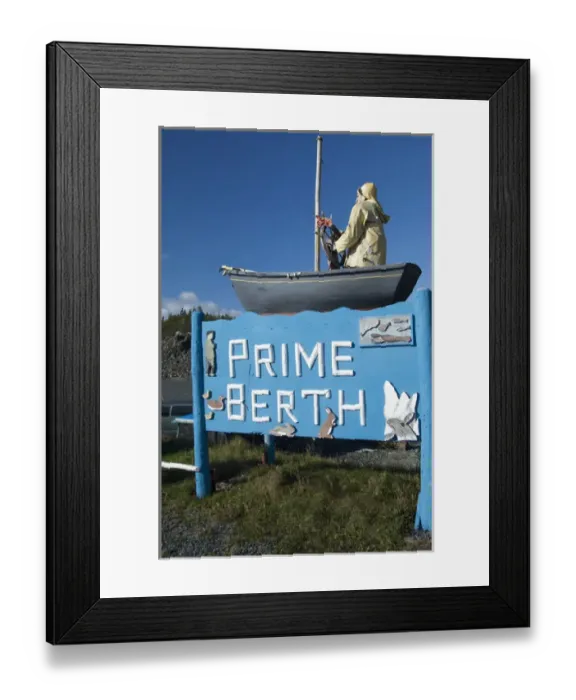 Framed Print : Canada, Newfoundland and Labrador, Twillingate. Prime Berth historic fishing center