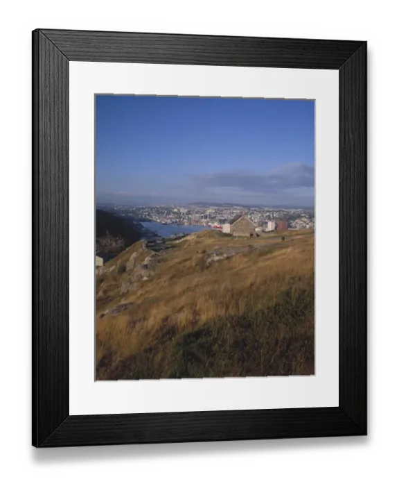 Framed Print : Middle Battery over looking St. Johns Harbor, St. Johns, NewFoundland, Canada