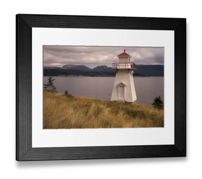 Framed Print : NA, Canada, Newfoundland, Woody Point Woody Point Light