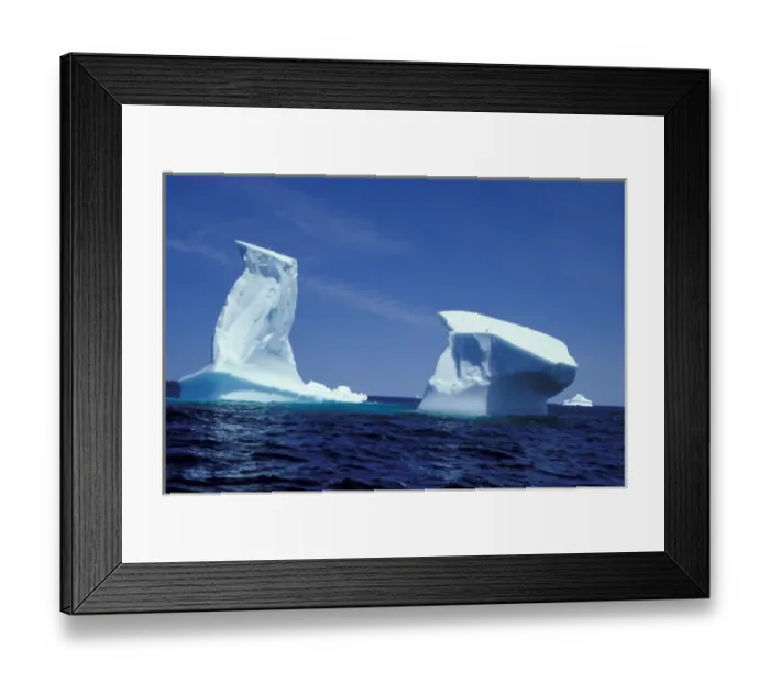 Framed Print : NA, Canada, Newfoundland, Trinity Bay Icebergs, Melrose Framed Print : NA, Canada, Newfoundland, Trinity Bay Icebergs, Melrose