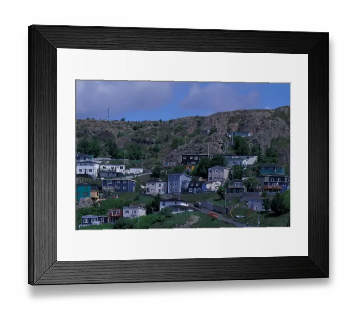 Framed Print : North America, Canada, Newfoundland, St. Johns, The Battery Framed Print : North America, Canada, Newfoundland, St. Johns, The Battery