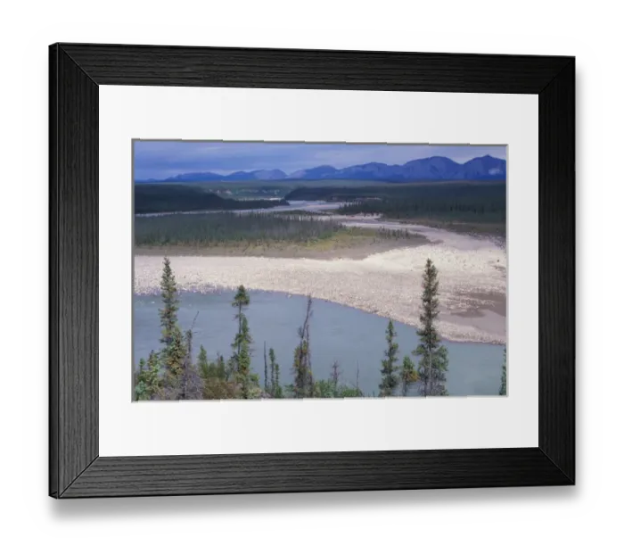 Framed Print : NA, Canada, Northwest Territories, Mackenzie Mountains, Ravensthroat River, Landscape Framed Print : NA, Canada, Northwest Territories, Mackenzie Mountains, Ravensthroat River, Landscape