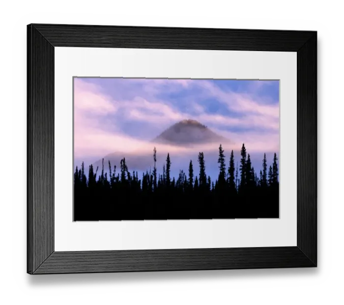 Framed Print : Canada, Northwest Territory, Misty Mtn Framed Print : Canada, Northwest Territory, Misty Mtn