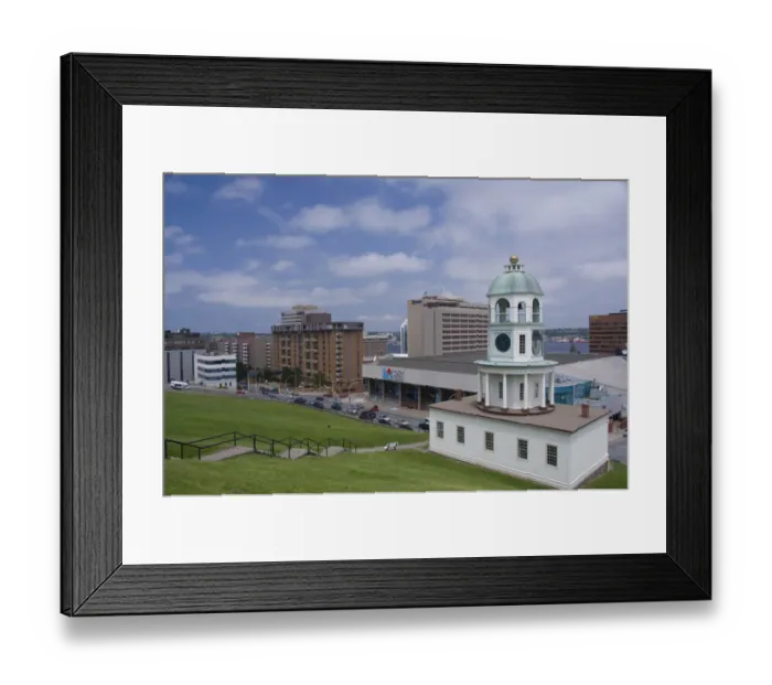 Framed Print : Canada, Nova Scotia, Halifax. Old Town Clock (circa 1803), city landmark located Framed Print : Canada, Nova Scotia, Halifax. Old Town Clock (circa 1803), city landmark located