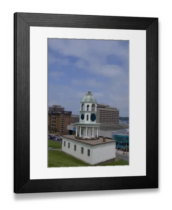 Framed Print : Canada, Nova Scotia, Halifax. Old Town Clock (circa 1803), city landmark located Framed Print : Canada, Nova Scotia, Halifax. Old Town Clock (circa 1803), city landmark located