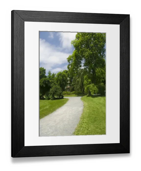 Framed Print : Canada, Nova Scotia, Halifax. Public Gardens, historic Victorian city garden created