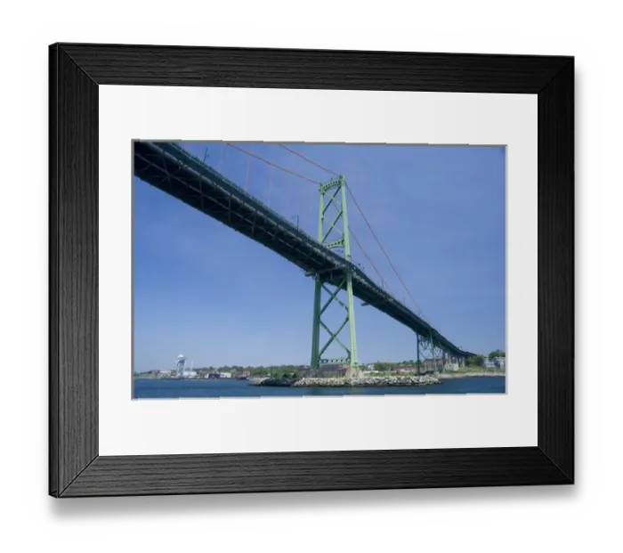 Framed Print : Canada, Nova Scotia, Halifax. Waterfront area, McDonald Bridge Framed Print : Canada, Nova Scotia, Halifax. Waterfront area, McDonald Bridge