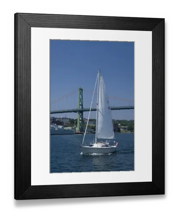 Framed Print : Canada, Nova Scotia, Halifax. Waterfront area, McDonald Bridge Framed Print : Canada, Nova Scotia, Halifax. Waterfront area, McDonald Bridge