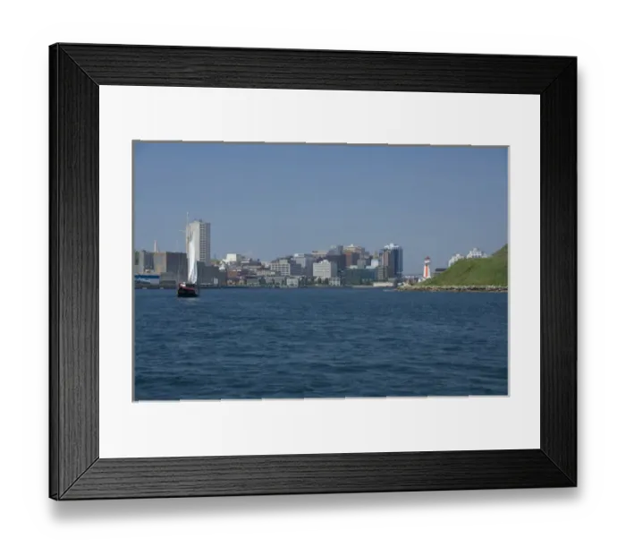 Framed Print : Canada, Nova Scotia, Halifax. City views of Halifax from the water. George s Framed Print : Canada, Nova Scotia, Halifax. City views of Halifax from the water. George s
