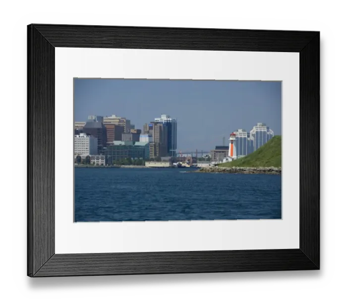 Framed Print : Canada, Nova Scotia, Halifax. City views of Halifax from the water. George s Framed Print : Canada, Nova Scotia, Halifax. City views of Halifax from the water. George s