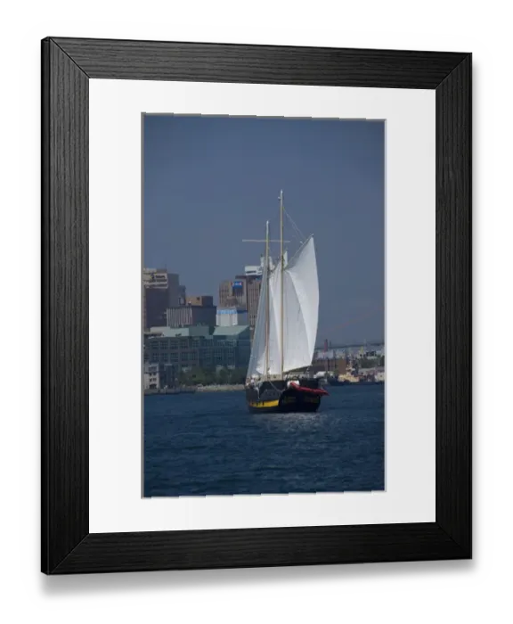Framed Print : Canada, Nova Scotia, Halifax. City views of Halifax from the water, tourist Pirate ship Framed Print : Canada, Nova Scotia, Halifax. City views of Halifax from the water, tourist Pirate ship