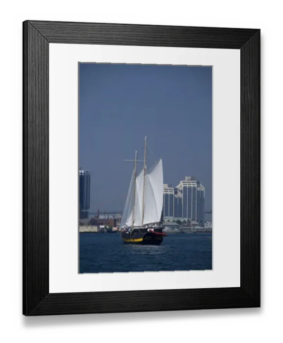 Framed Print : Canada, Nova Scotia, Halifax. City views of Halifax from the water, tourist Pirate ship Framed Print : Canada, Nova Scotia, Halifax. City views of Halifax from the water, tourist Pirate ship