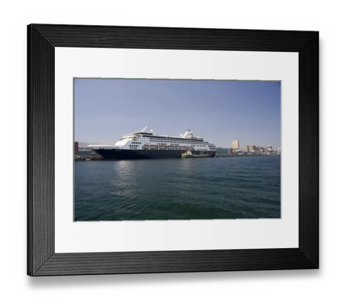 Framed Print : Canada, Nova Scotia, Halifax. Waterfront area, Holland America ship Msdam Framed Print : Canada, Nova Scotia, Halifax. Waterfront area, Holland America ship Msdam