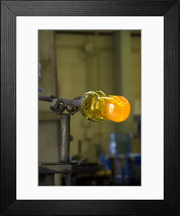 Framed Print : Canada, Nova Scotia, Halifax. NovaScotian Crystal, makers of mouth-blown & hand-cut