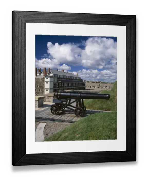 Framed Print : A large canon on display at the19th century British fort, The Citadel Nat l Historic Site Framed Print : A large canon on display at the19th century British fort, The Citadel Nat l Historic Site