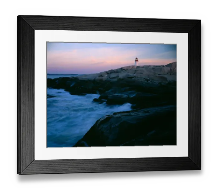 Framed Print : The lighthouse at Peggys Cove on the southern coast of Nova Scotia, Canada with waves Framed Print : The lighthouse at Peggys Cove on the southern coast of Nova Scotia, Canada with waves