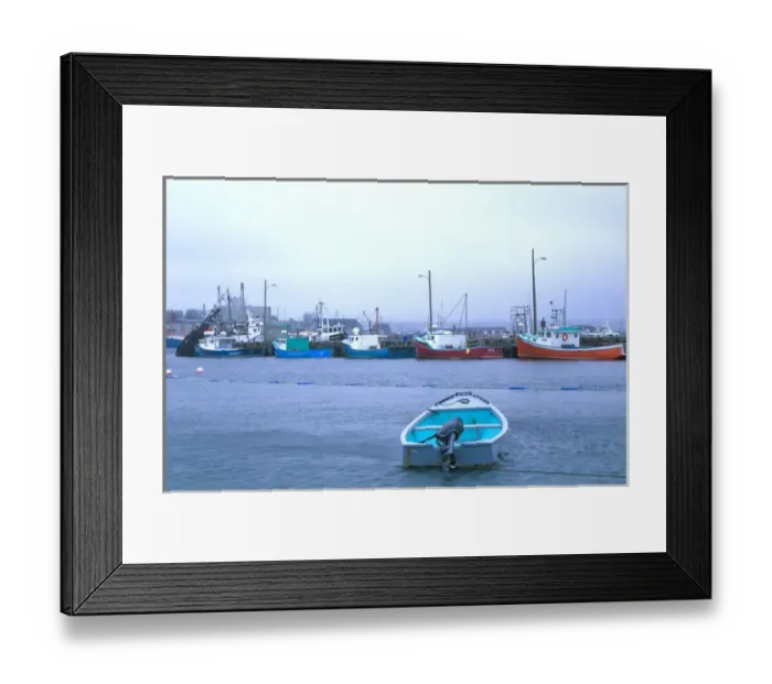 Framed Print : N. A. Canada, Nova Scotia. Lobster boats on a foggy, rainy day Framed Print : N. A. Canada, Nova Scotia. Lobster boats on a foggy, rainy day