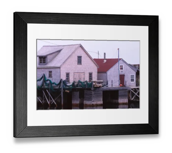 Framed Print : N. A. Canada, Nova Scotia. Fish sheds near Peggys Cove Framed Print : N. A. Canada, Nova Scotia. Fish sheds near Peggys Cove
