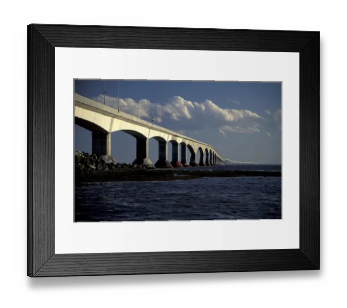 Framed Print : NA, Canada, Nova Scotia, Prince Edward Island Confederation Bridge links Prince Framed Print : NA, Canada, Nova Scotia, Prince Edward Island Confederation Bridge links Prince