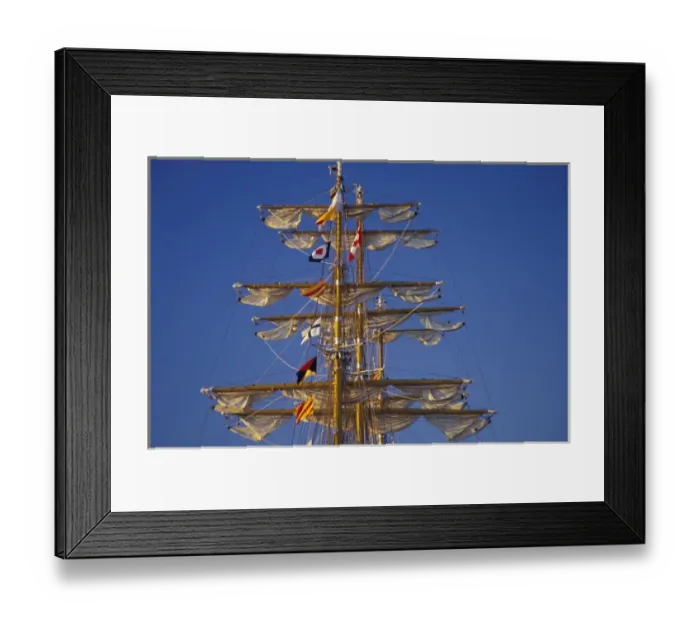 Framed Print : NA, Canada, Nova Scotia, Halifax Ships sails