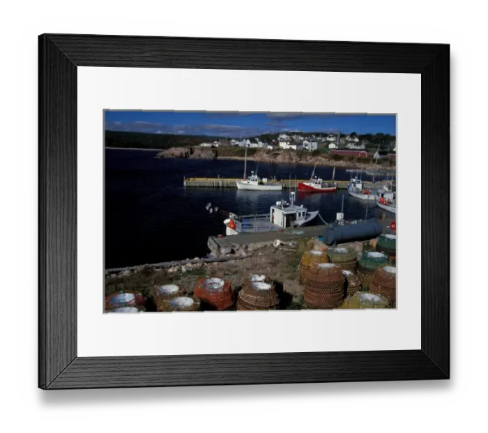 Framed Print : North America, Canada, Nova Scotia, Cape Breton, Cabot Trail, Neils Harbor