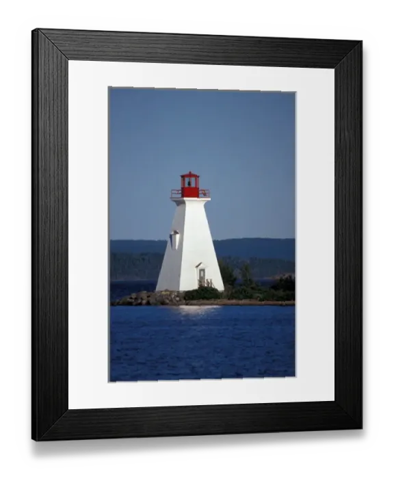 Framed Print : North America, Canada, Nova Scotia, Cape Breton, Baddeck lighthouse Framed Print : North America, Canada, Nova Scotia, Cape Breton, Baddeck lighthouse
