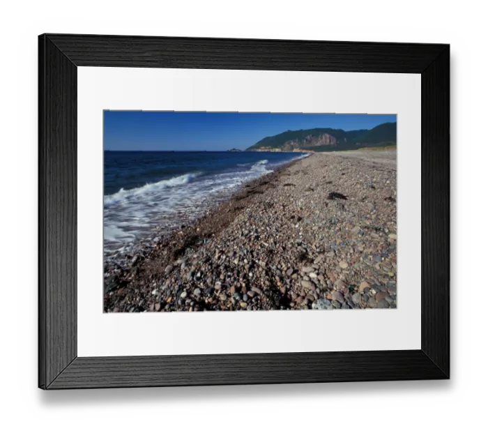 Framed Print : North America, Canada, Nova Scotia, Cape Breton, Petite Etang Beach