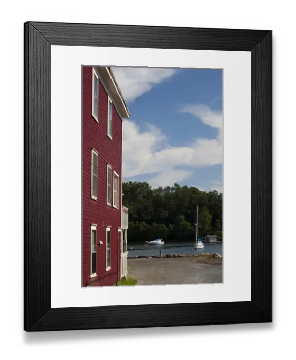 Framed Print : Norh America, Canada, NS. Mahone Bay house
