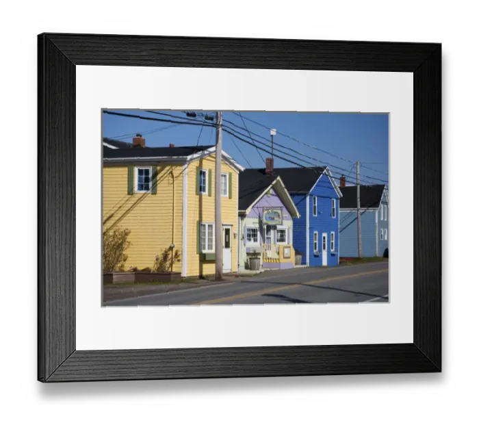 Framed Print : North America, Canada, Nova Scotia, Cape Breton, Cabot Trail, Cheticamp streetscene Framed Print : North America, Canada, Nova Scotia, Cape Breton, Cabot Trail, Cheticamp streetscene