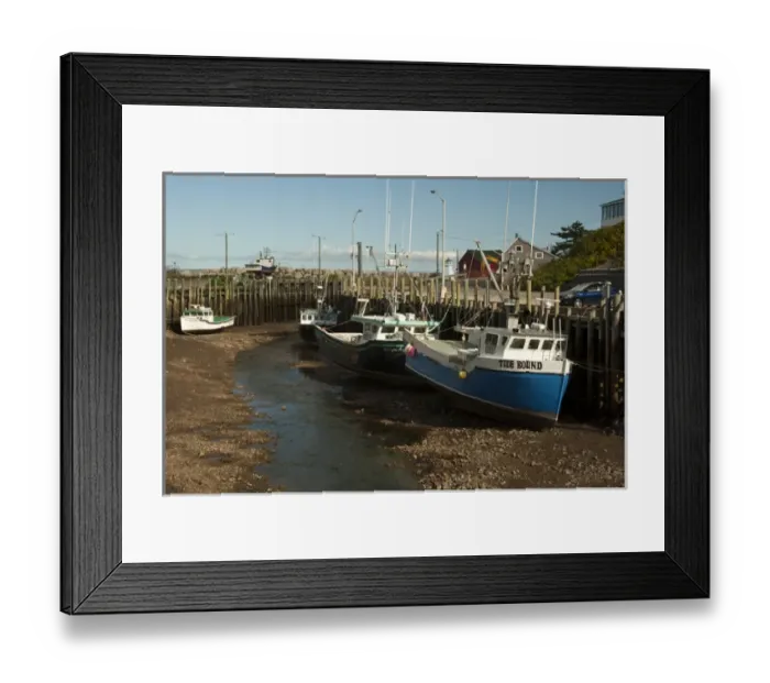 Framed Print : North America, Canada, Nova Scotia, Halls Harbour, Bay of Fundy at Low Tide Framed Print : North America, Canada, Nova Scotia, Halls Harbour, Bay of Fundy at Low Tide