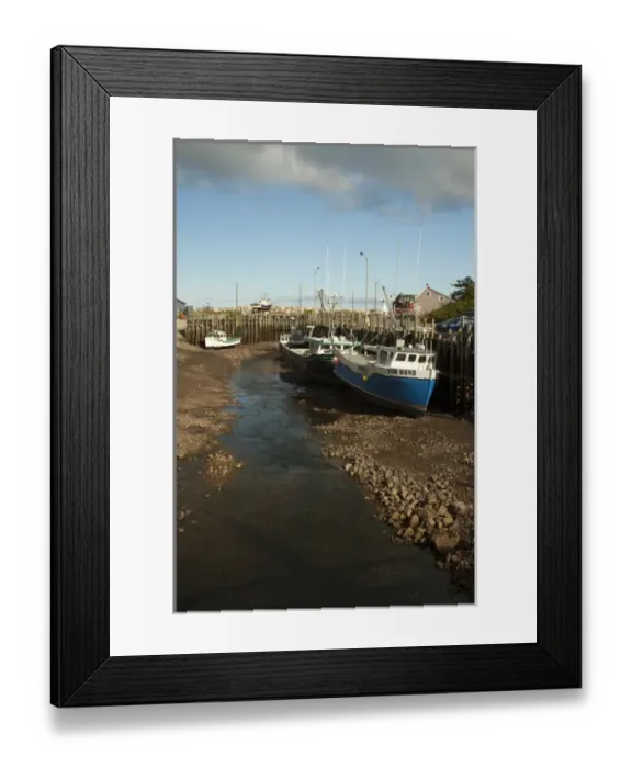Framed Print : North America, Canada, Nova Scotia, Halls Harbour, Bay of Fundy at Low Tide Framed Print : North America, Canada, Nova Scotia, Halls Harbour, Bay of Fundy at Low Tide