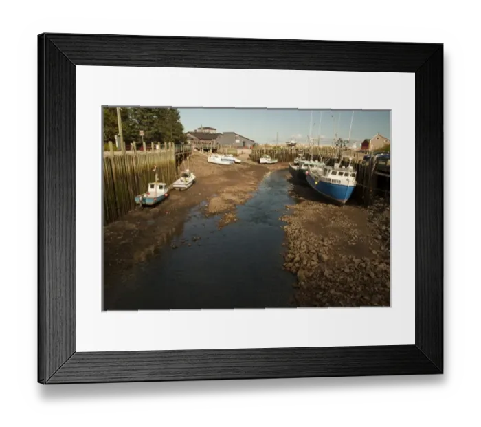 Framed Print : North America, Canada, Nova Scotia, Halls Harbour, Bay of Fundy at Low Tide Framed Print : North America, Canada, Nova Scotia, Halls Harbour, Bay of Fundy at Low Tide