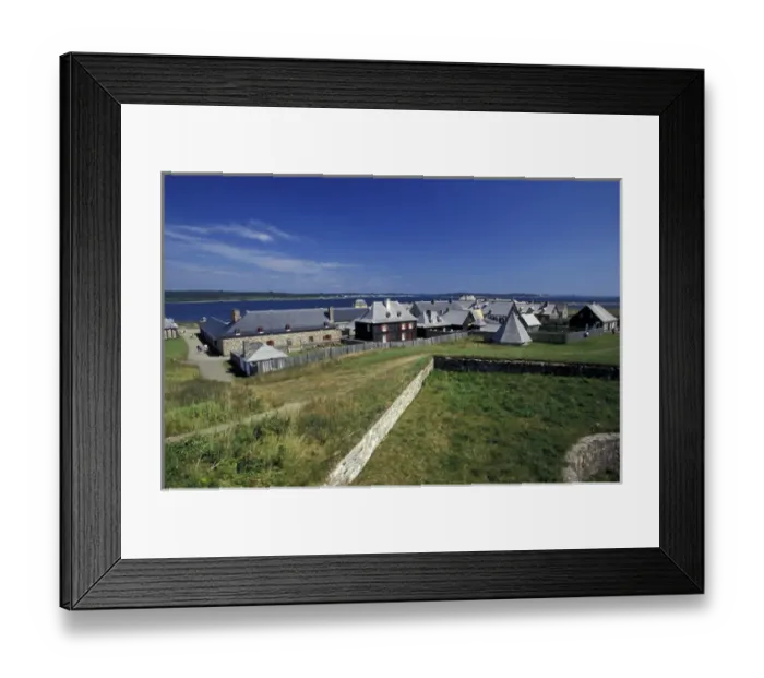 Framed Print : North America, Canada, Nova Scotia, Cape Breton, Fortress Louisbourg site