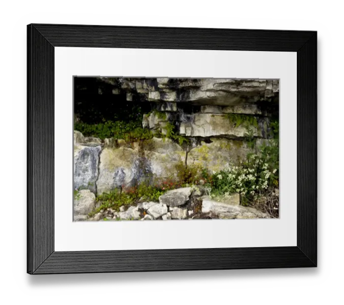 Framed Print : Canada: Ontario, Bruce Peninsula, Tobermory. Limestone at edge of LIttle Tub Harbour Framed Print : Canada: Ontario, Bruce Peninsula, Tobermory. Limestone at edge of LIttle Tub Harbour