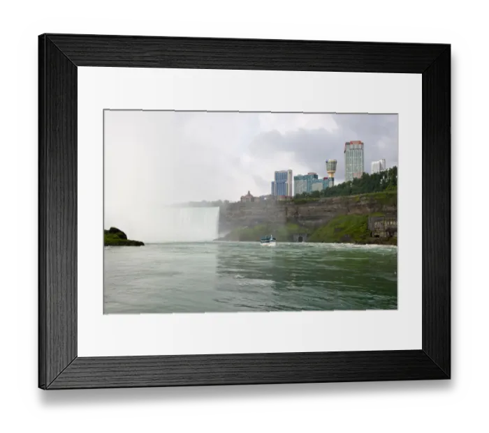 Framed Print : Canada, Ontario, Niagara Falls. Maid of the Mist sightseeing boat on Niagara River