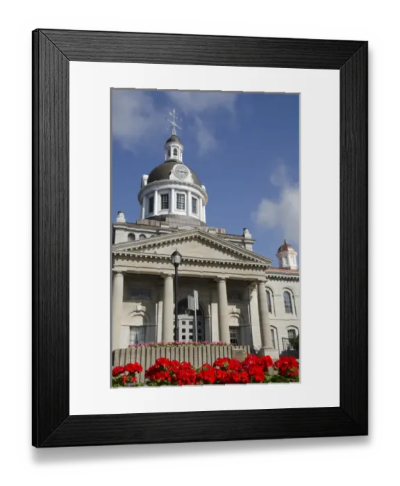 Framed Print : Ontario, Canada, Kingston. Kingston City Hall, considered one of the finest 19th